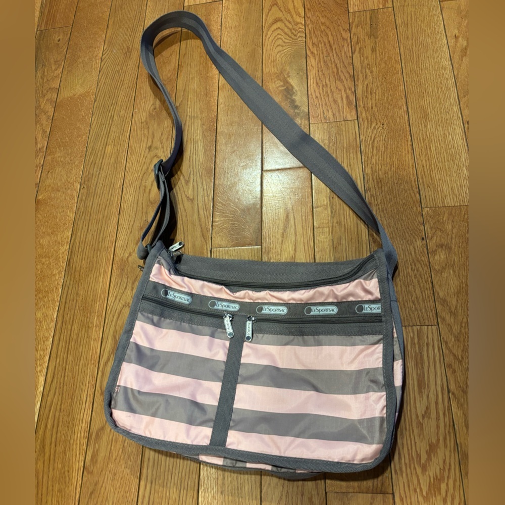 EUC Le SportSac Deluxe Everyday Bag -- Rugby Peach -- RARE/OOP